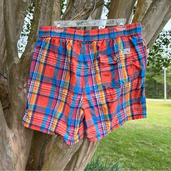 RALPH LAURN POLO Men’s size XL Plaid Swim Trunks NEW with TAGS !! - Picture 2 of 10